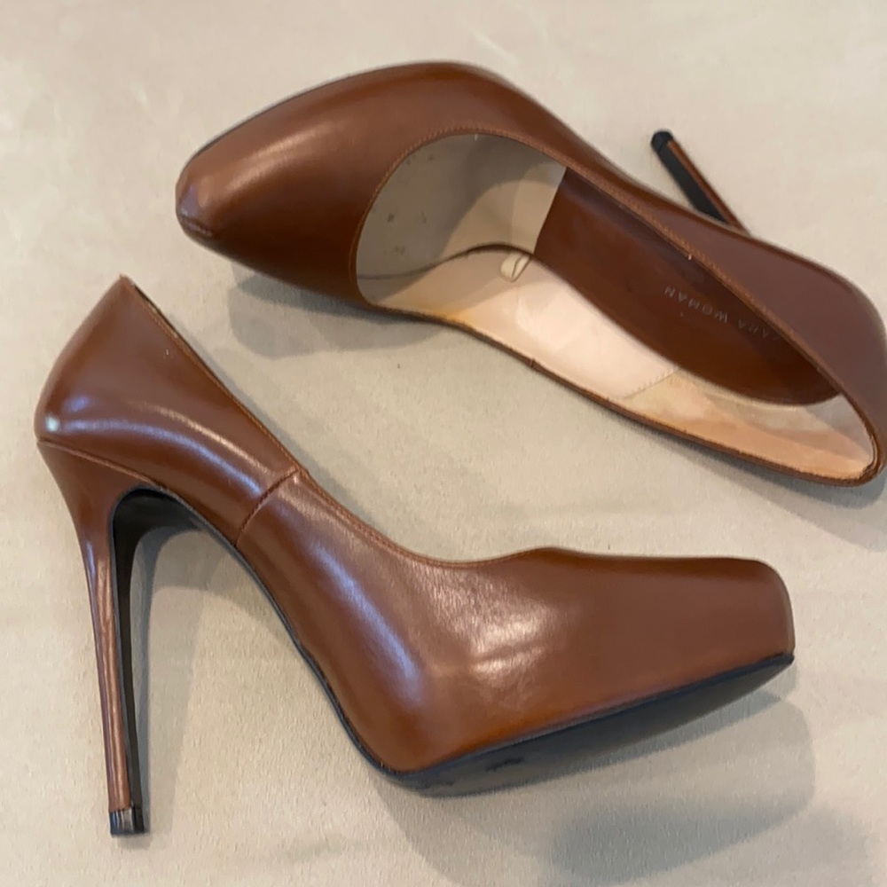 Zara Platform Pump, Cognac size 37